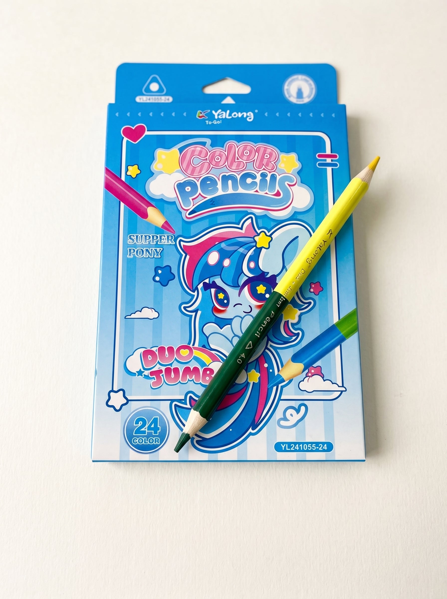 Crayons de couleur jumbo 12 pièces pour le Dessin