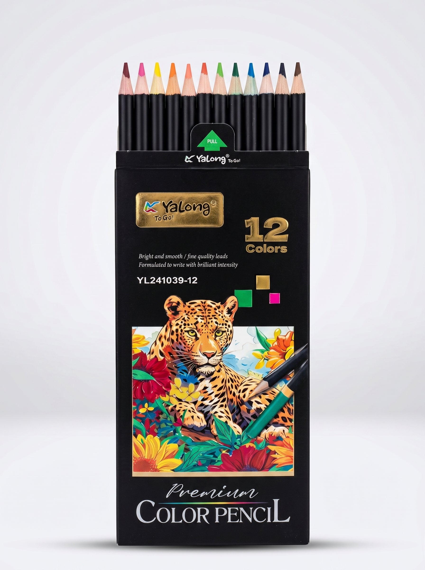 Crayons de couleur Jumbo Yalong : Kit 12 Pièces Prise
