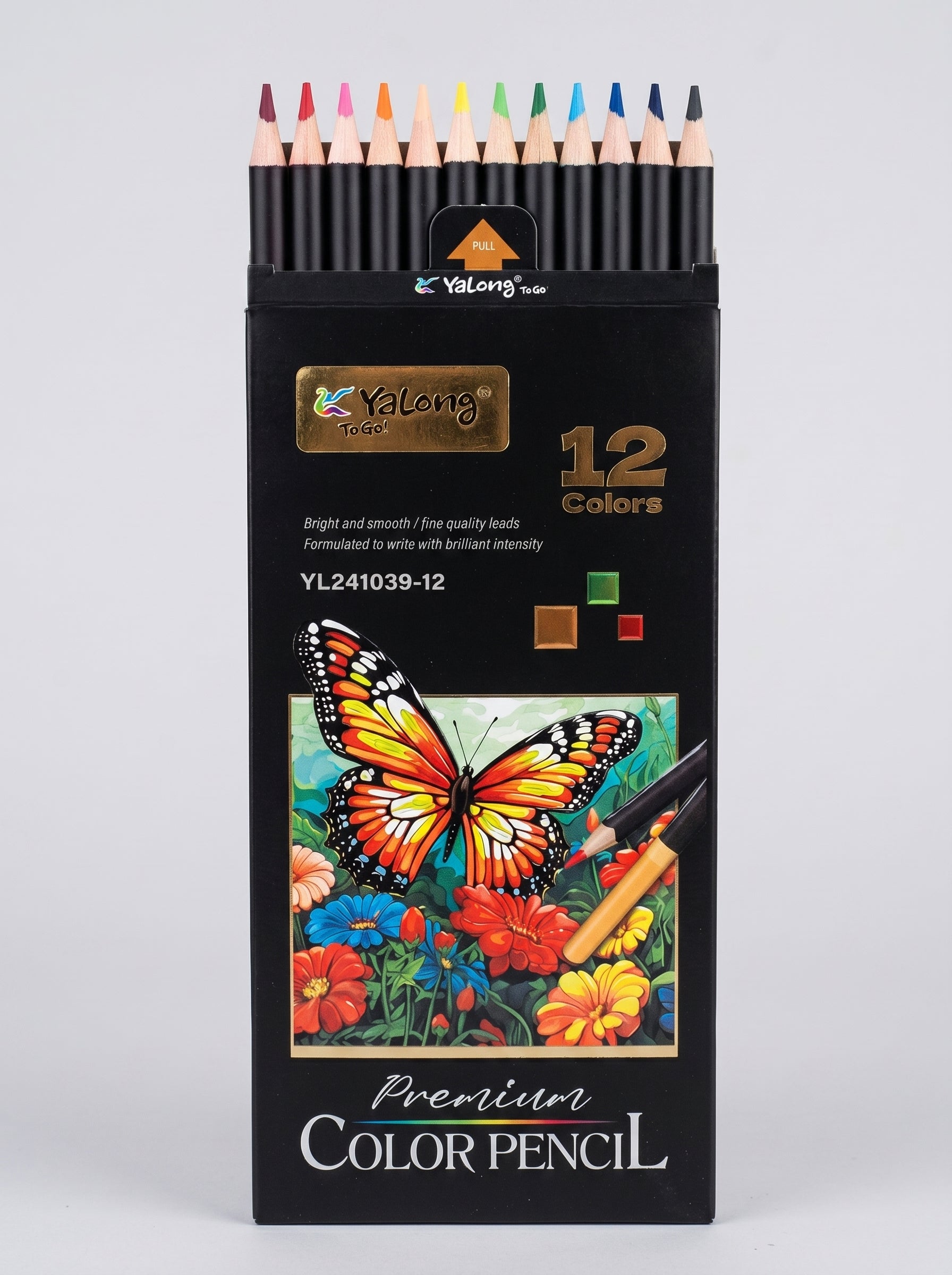 Crayons de couleur Jumbo Yalong : Kit 12 Pièces Prise