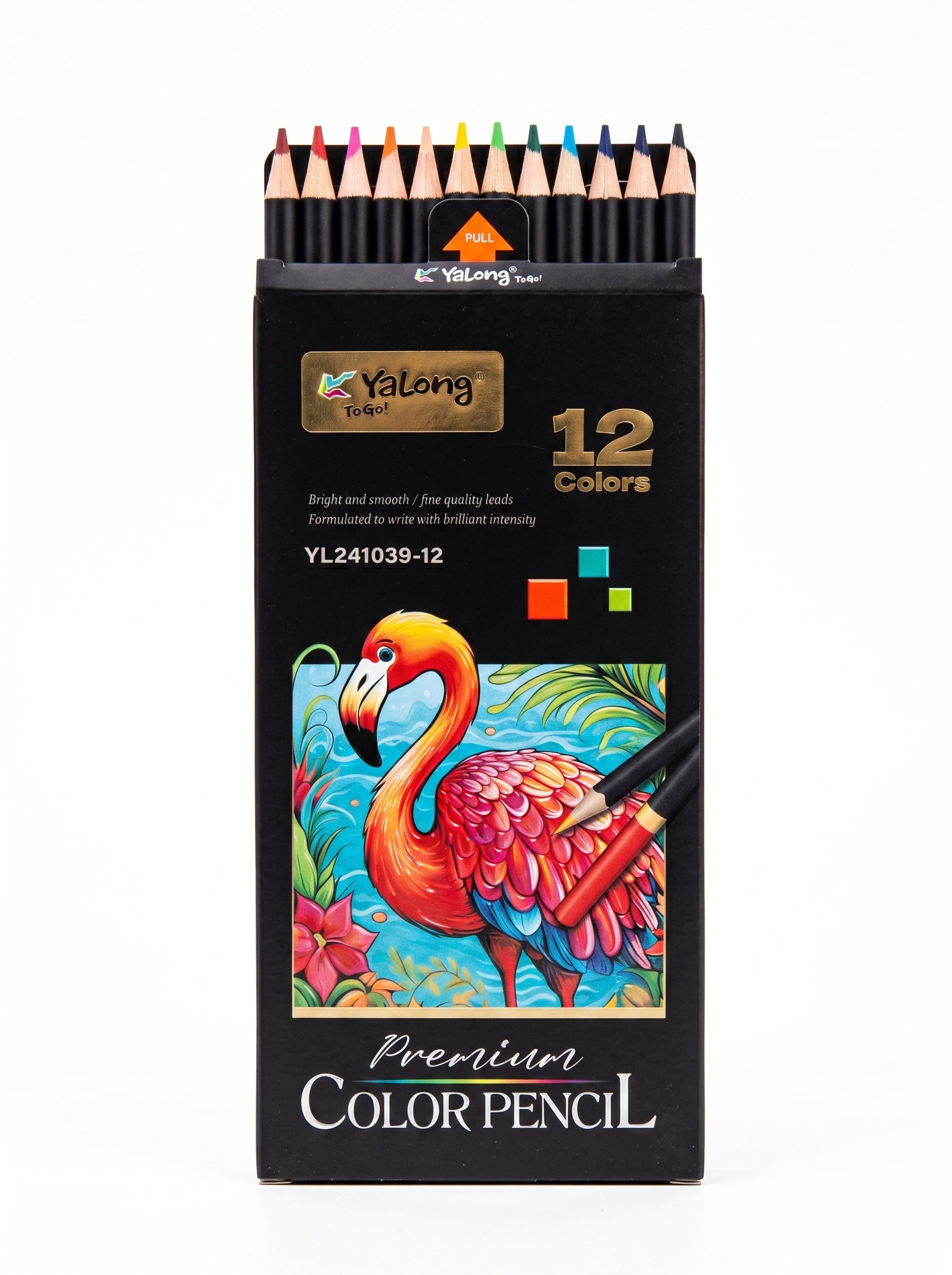 Crayons de couleur 12pcs Yalong To Go - Matériel Dessin