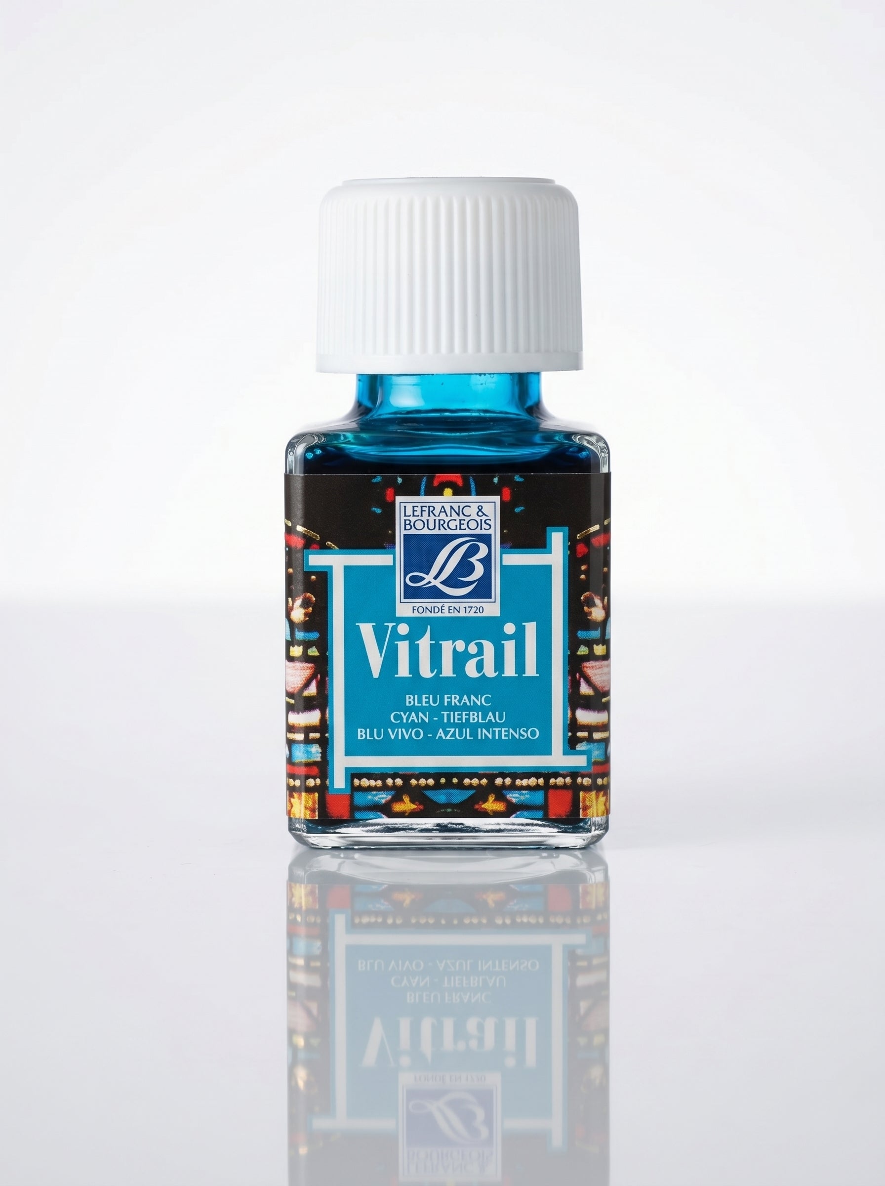 Peinture pour verre Lefranc Bourgeois - Effet vitrail brillant (50ml)
