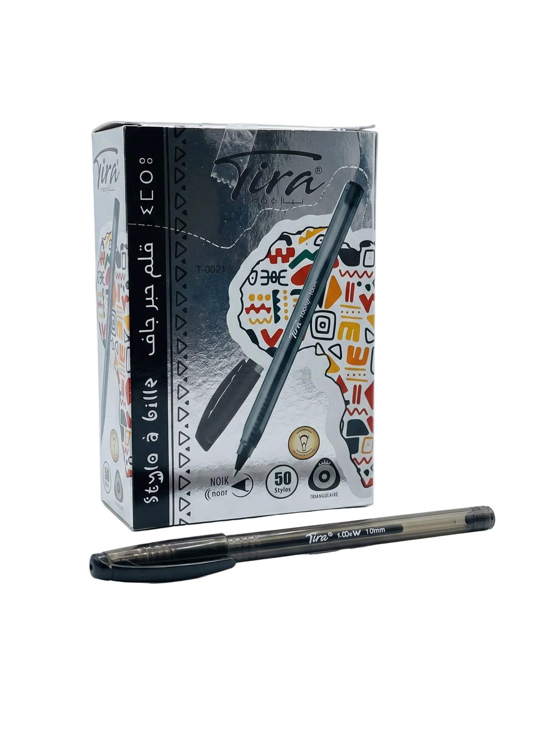Pack Économique : Boîte de 50 Stylos à Bille Tira 1 mm