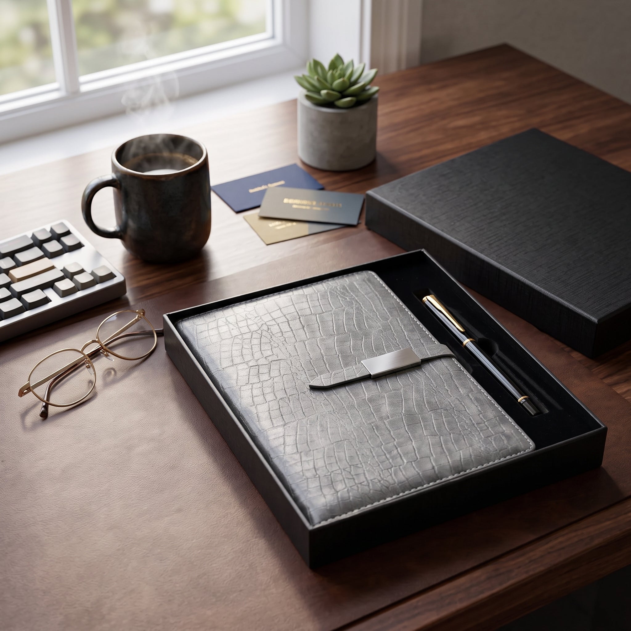 Coffret Premium Yalong : Carnet de notes avec serrure A5 et stylo