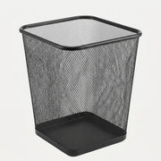Corbeille à Papier en Métal Carrée Noire