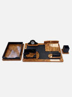 Ensemble Organisateur de Bureau en Bois 8 Pièces