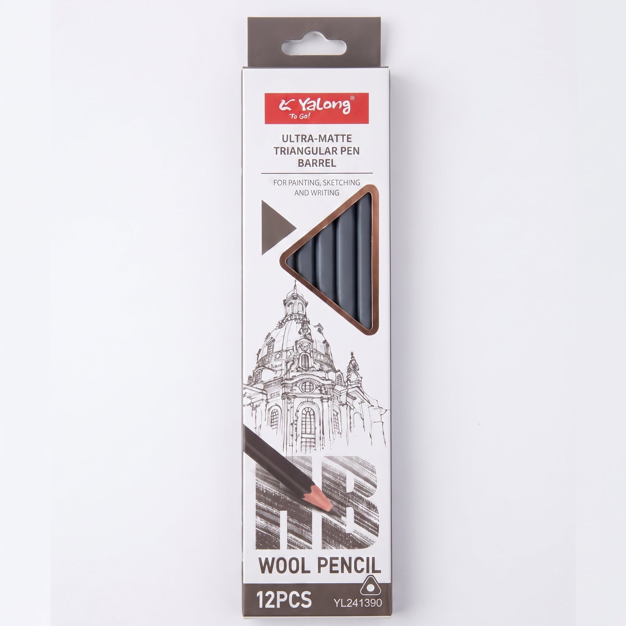 Crayon à papier noir HB Yalong - Paquet de 12 pour Rentrée Scolaire Image principale du produit