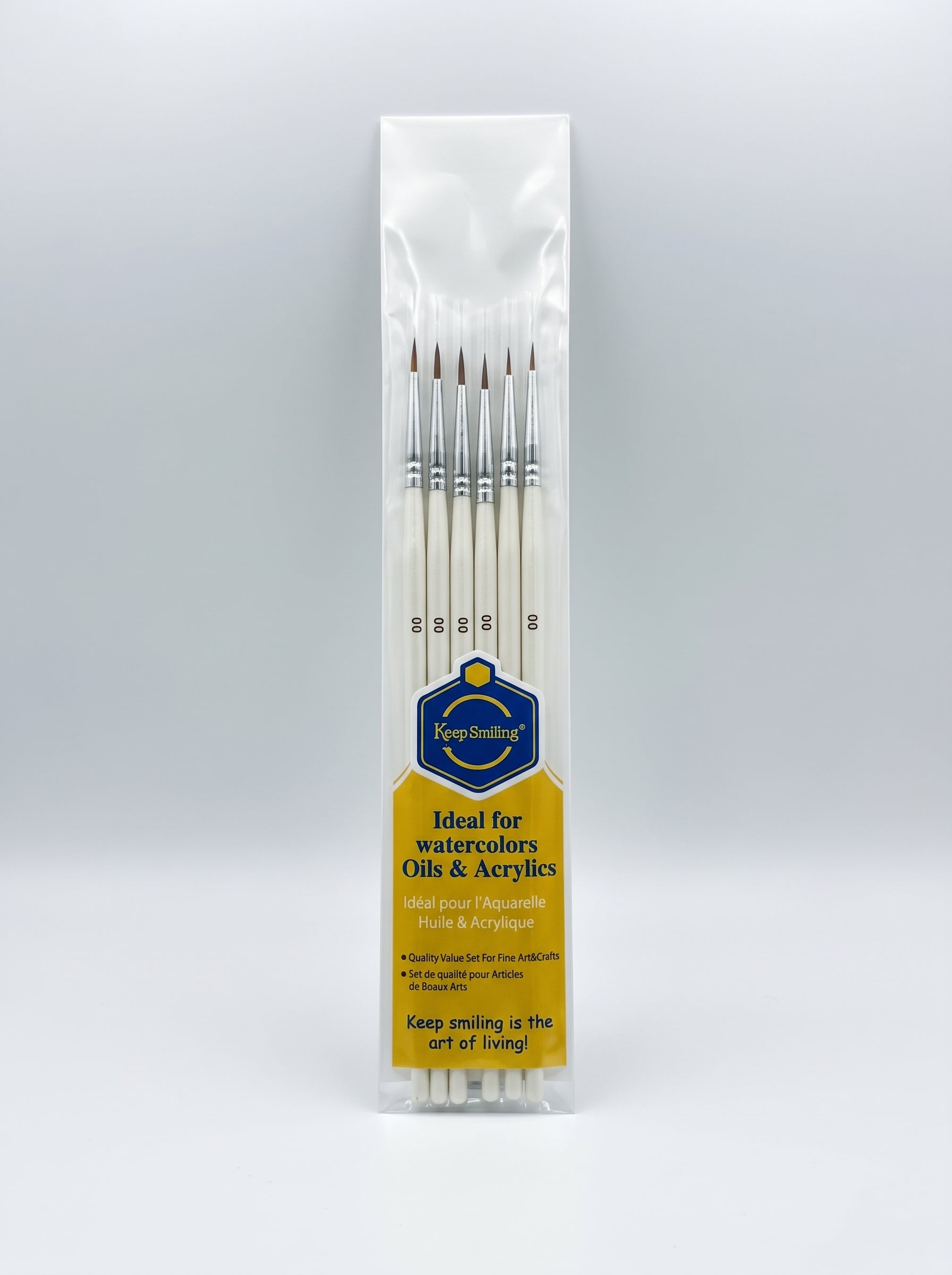 Pinceau fin 6pcs n° 00/ Keep Smiling