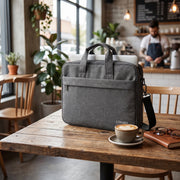 Cartable Porte PC Premium – 2 Poches de Rangement En Gris Yalong To Go