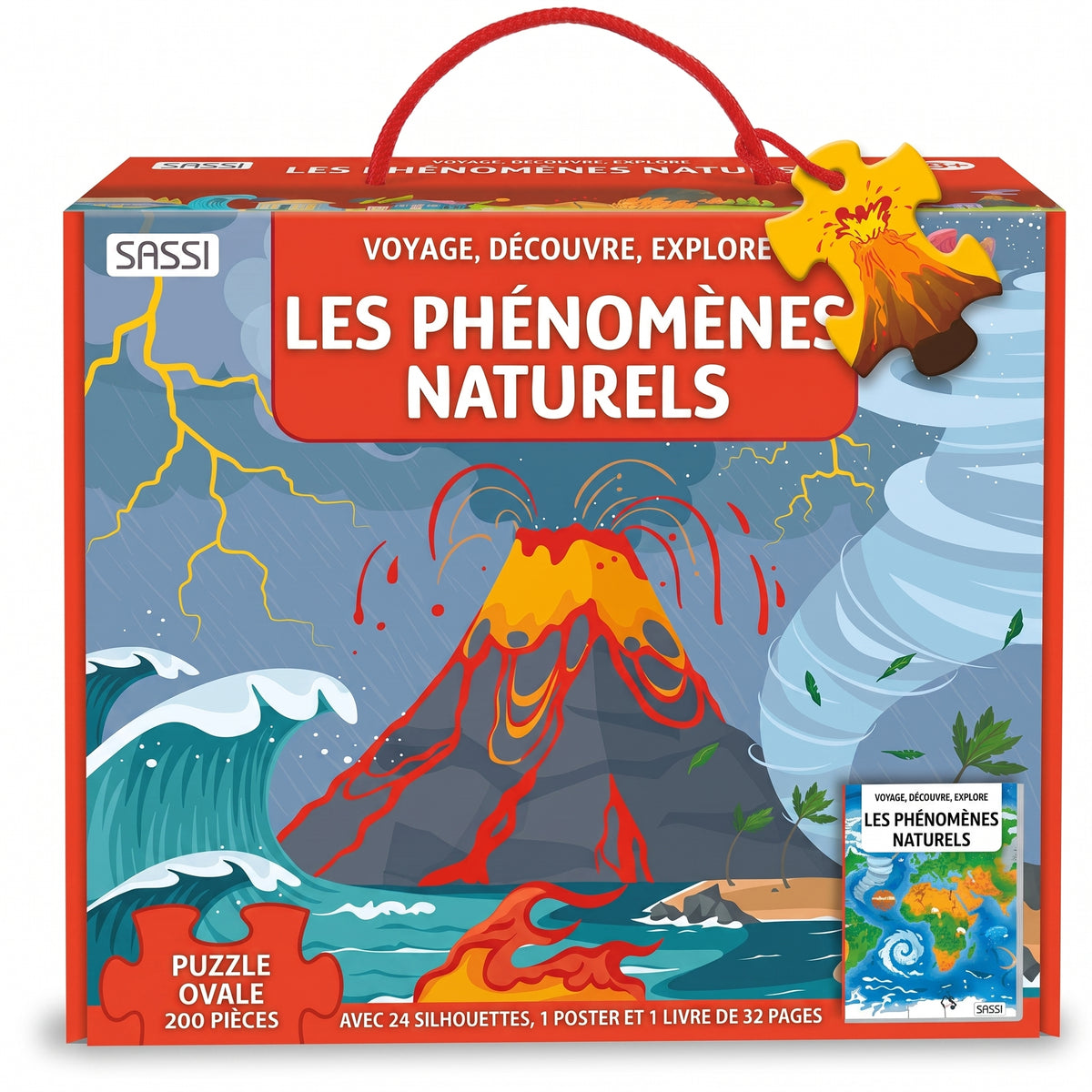 Puzzle Éducatif Phénomènes Naturels (200 Pièces) & Coffret Jeux de Cartes
