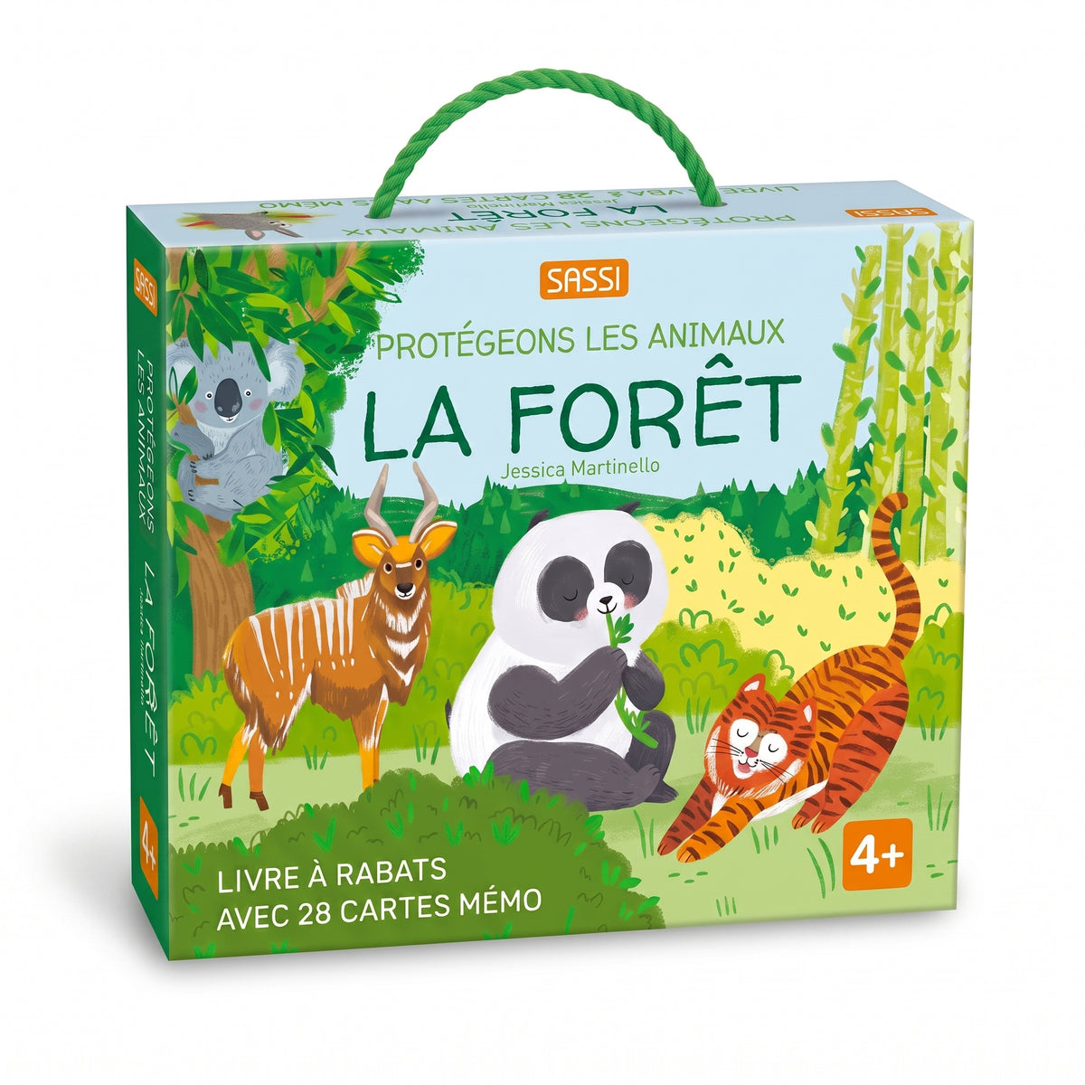 Coffret Sassi Forêts Tropicales : Protégeons les Animaux – Livre + Mémo