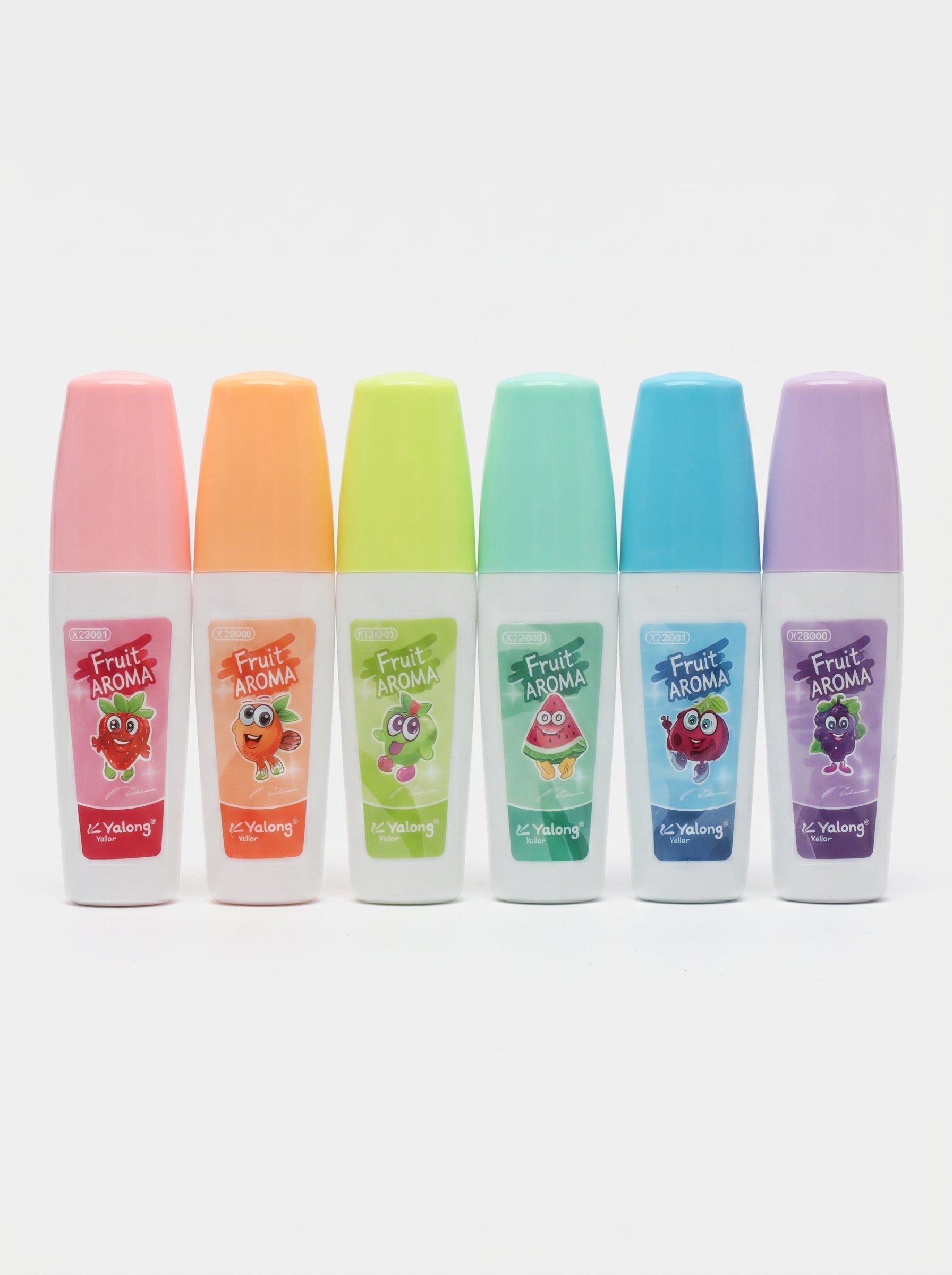 Surligneur Pastel Yalong – Lot de 6 Feutres Fluorescents Doux