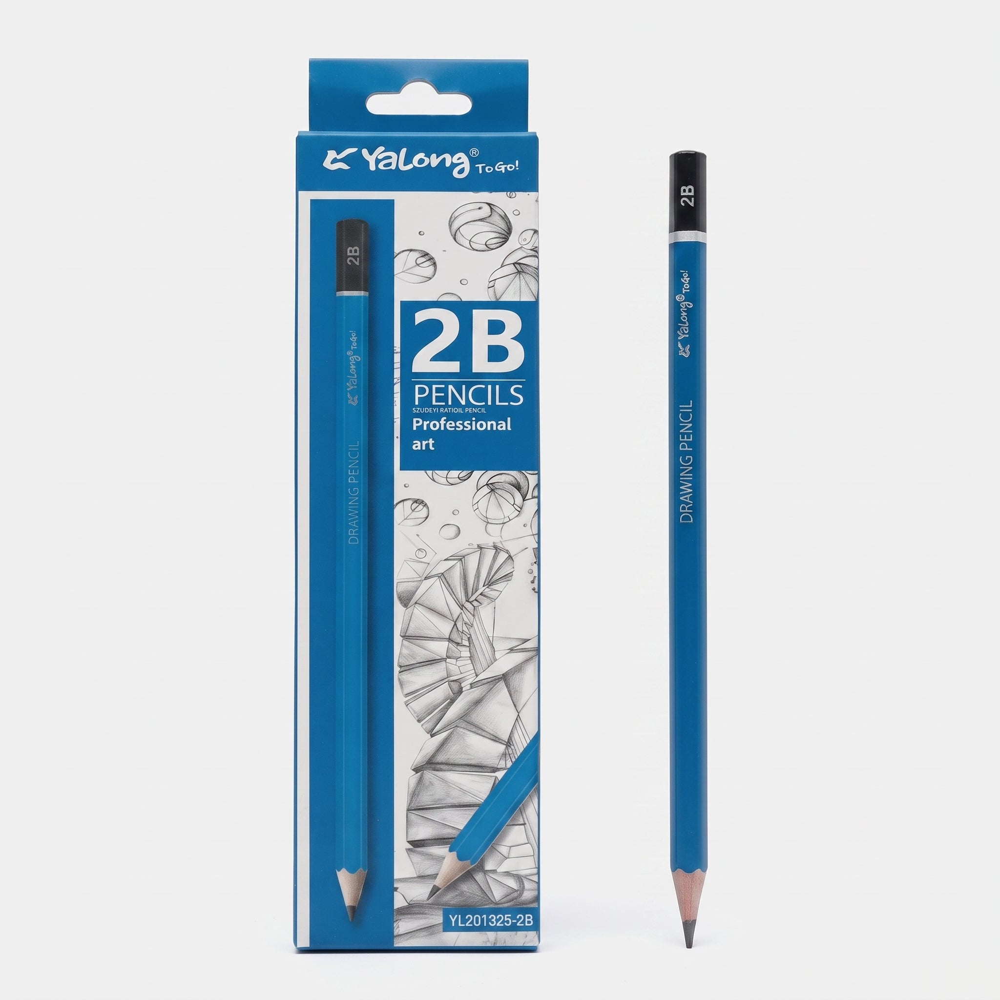 crayon noir dessin Yalong - Assortiment HB.B.B2. 3B.6B. B7.9B. 10B