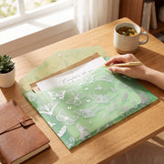 Pochette Porte-Documents A4 – Organiseur Plastique avec Bouton-Pression