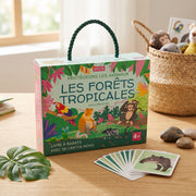 Coffret Sassi Forêts Tropicales : Protégeons les Animaux – Livre + Mémo