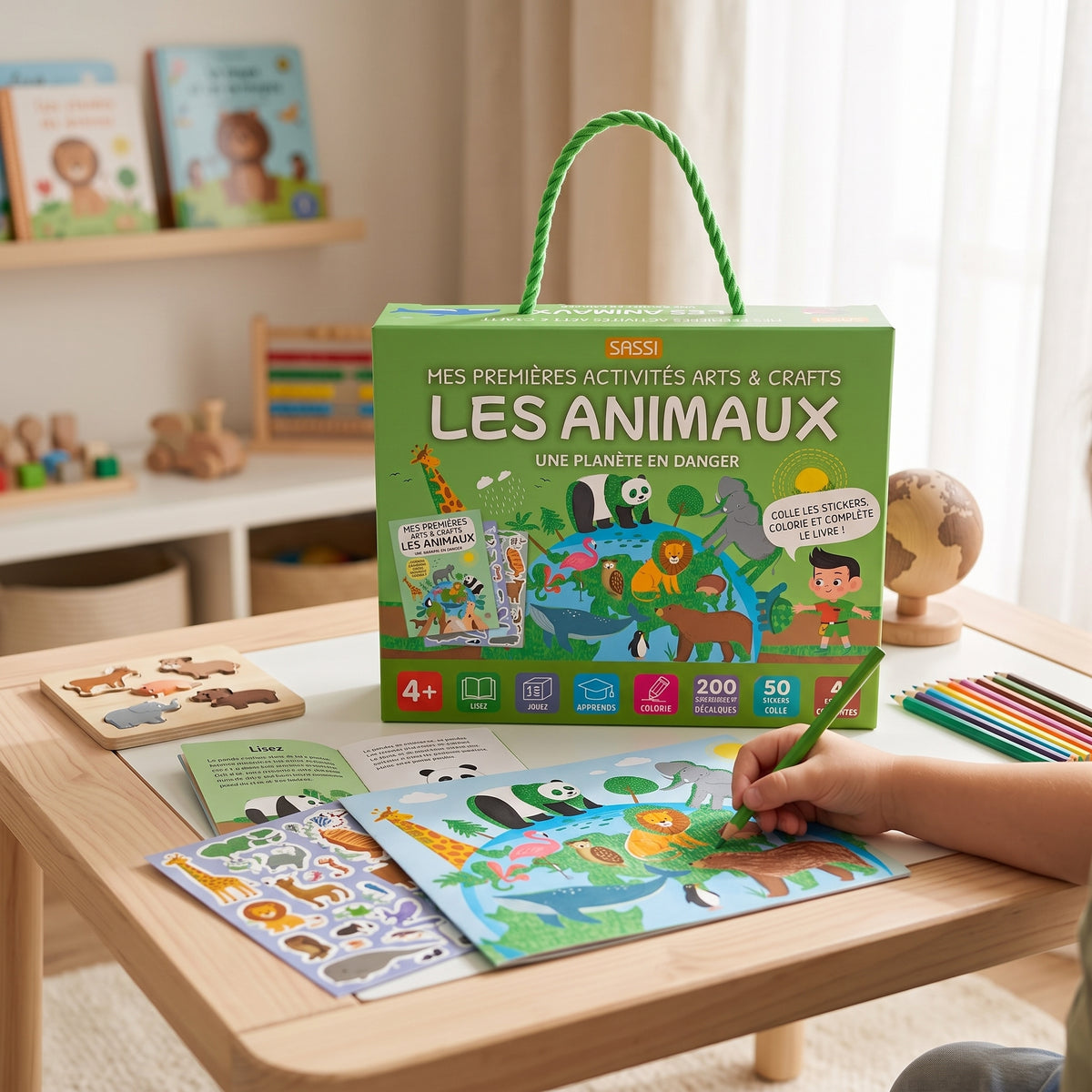Coffret Créatif Sassi Animaux – Mes Premières Activités Arts & Crafts