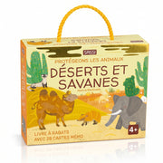Coffret Sassi Forêts Tropicales : Protégeons les Animaux – Livre + Mémo