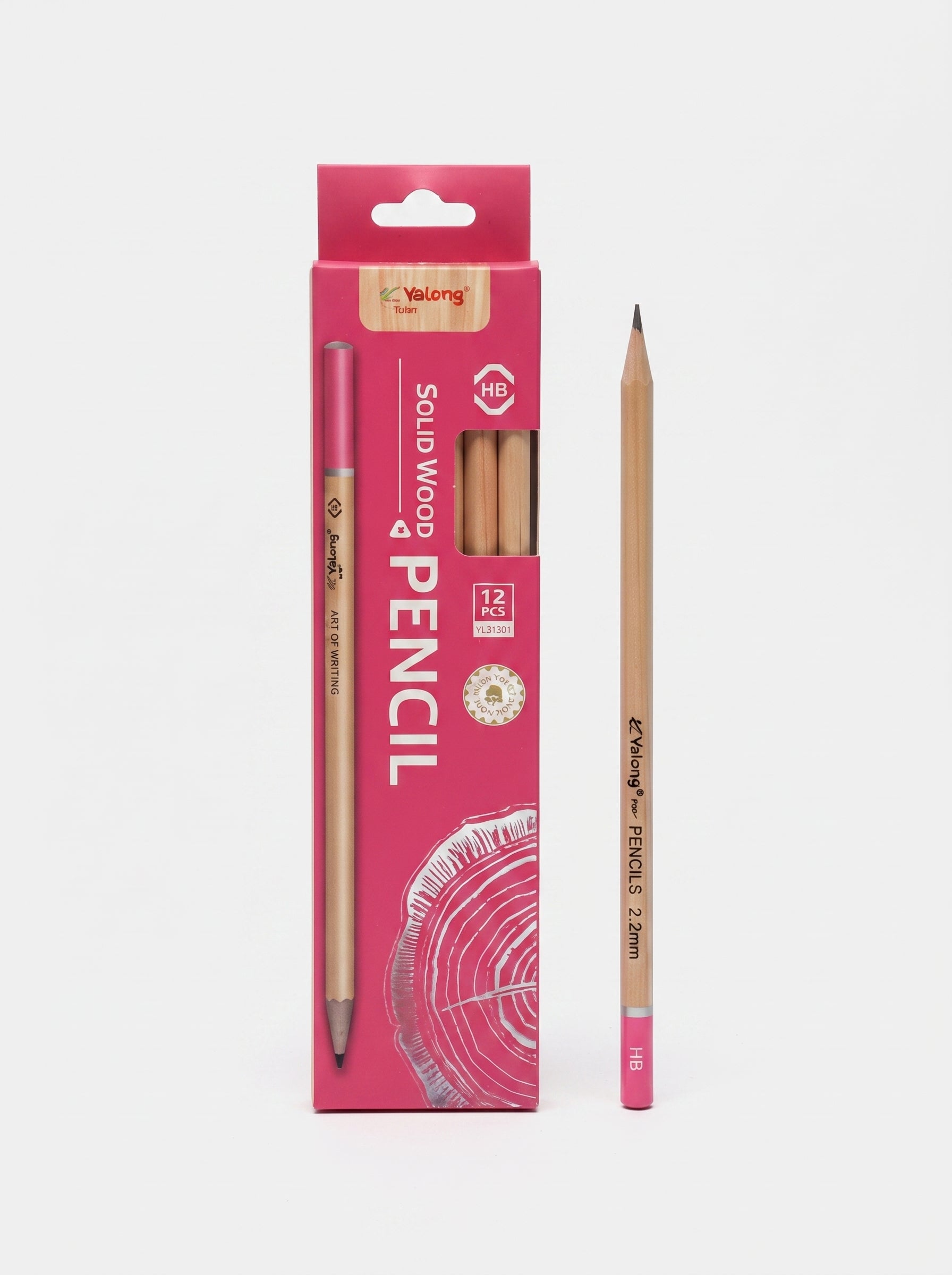 Boîte 12 crayons HB Yalong "To Go" – Mine HB Anti-Casse