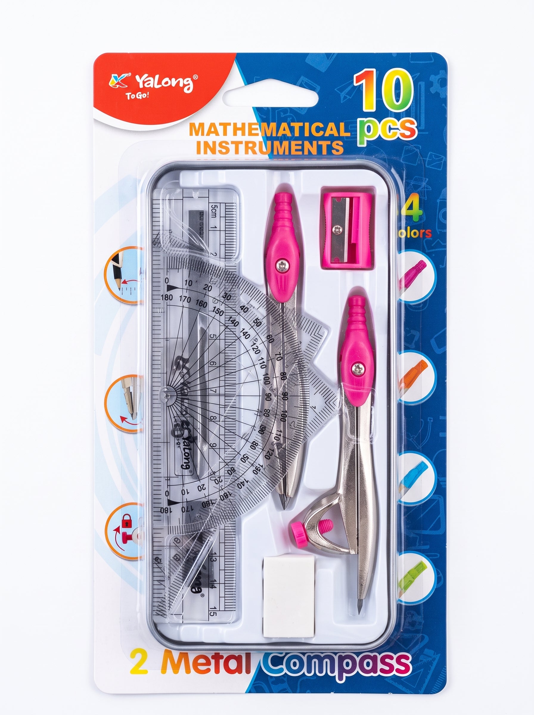 Boîte géométrie Yalong 10 pièces Image principale du produit