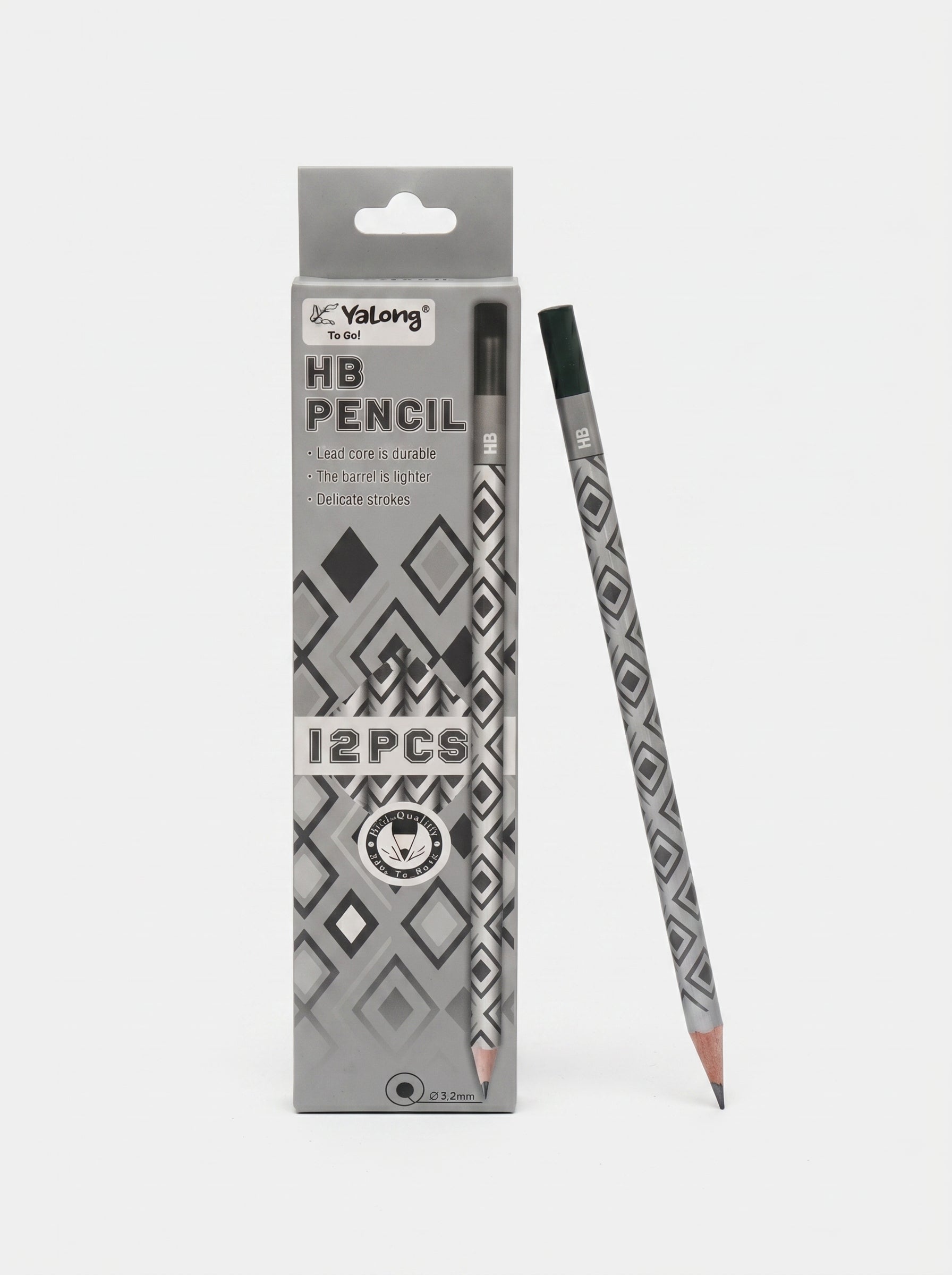 Crayon à Papier HB – Boîte de 12 – Mine Résistante et Solide