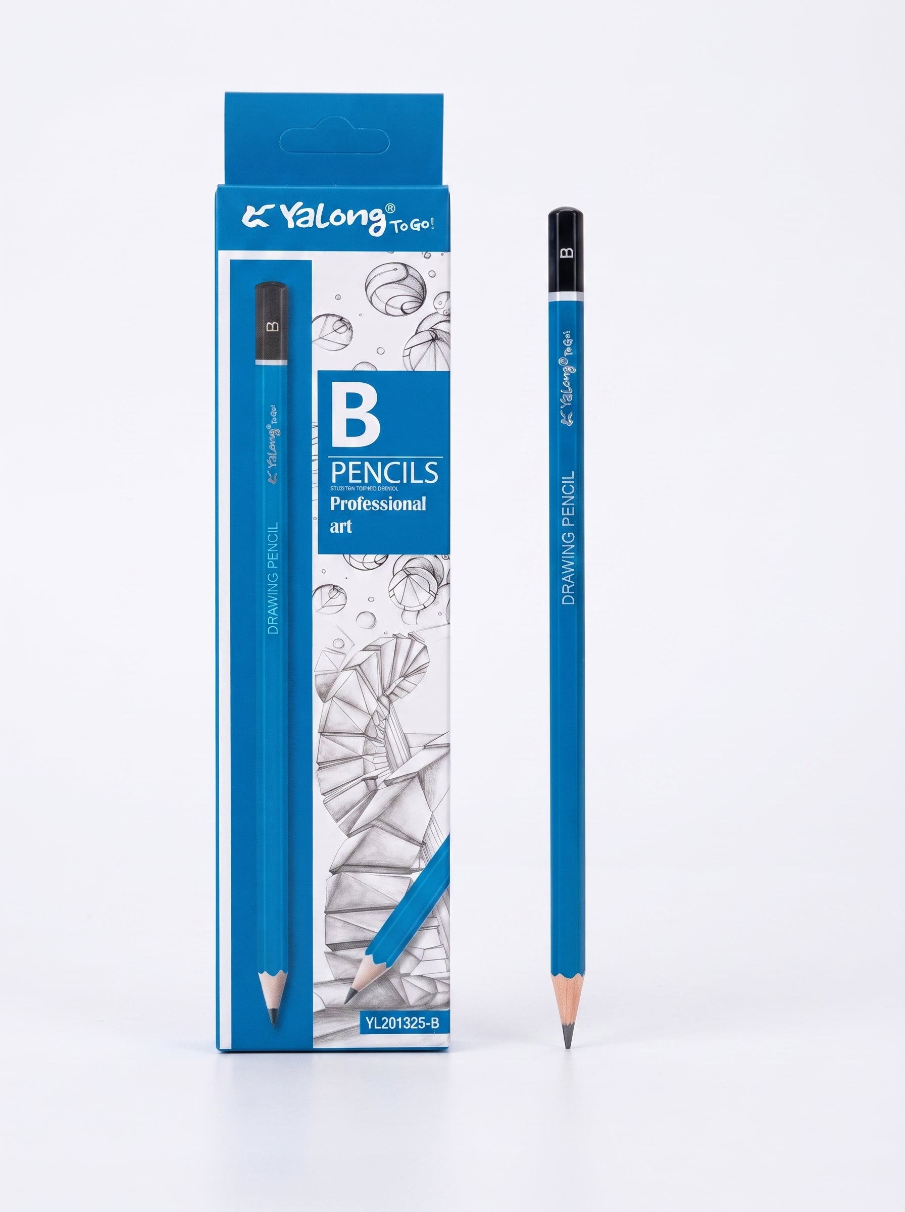 crayon noir dessin Yalong - Assortiment HB.B.B2. 3B.6B. B7.9B. 10B