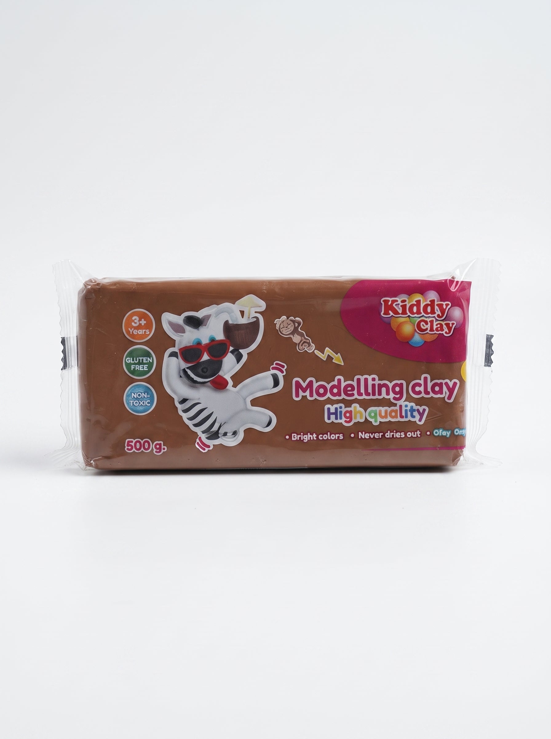Pâte à Modeler Kiddy Clay - Bloc de 500g - Haute Qualité