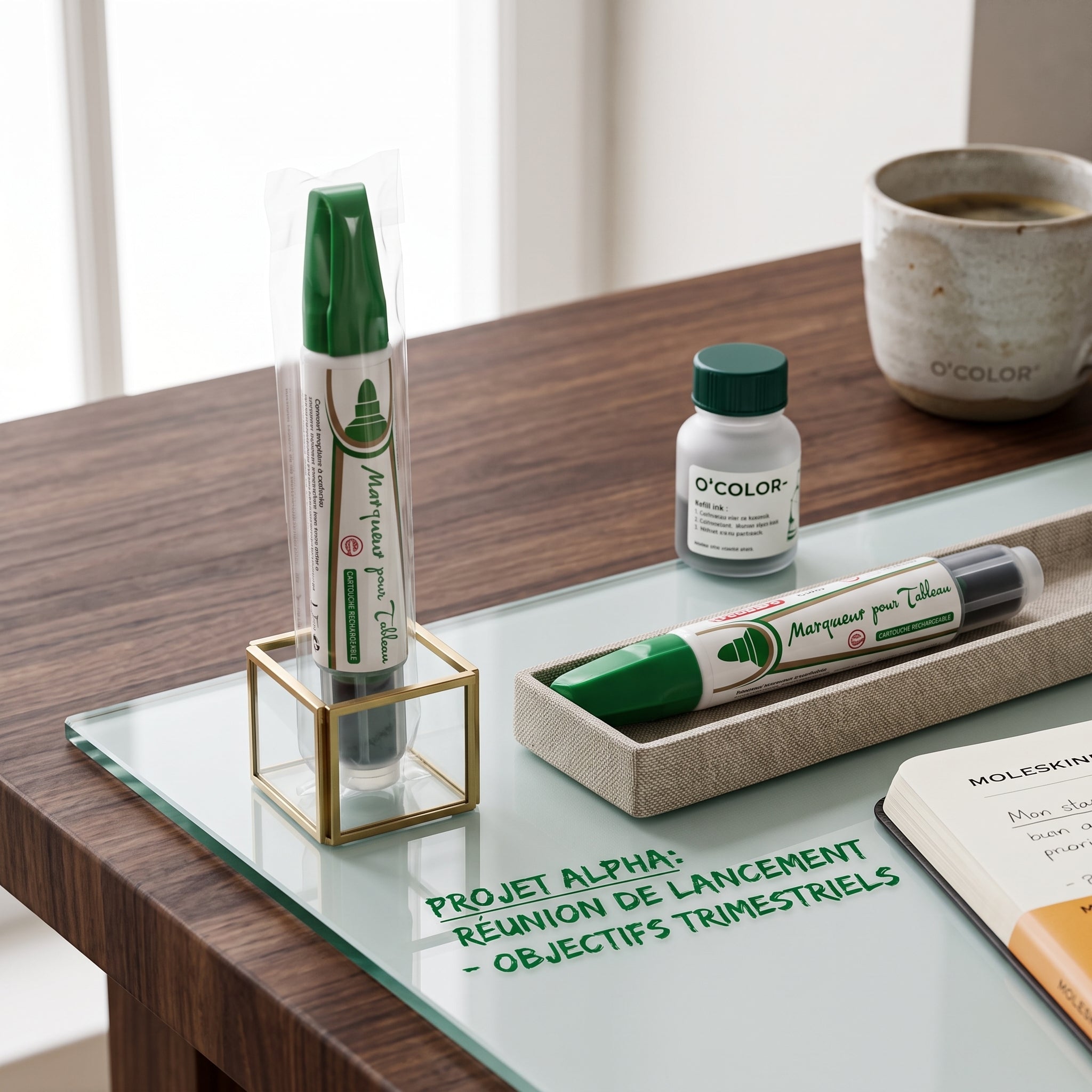 Marqueur tableau blanc rechargeable Memory