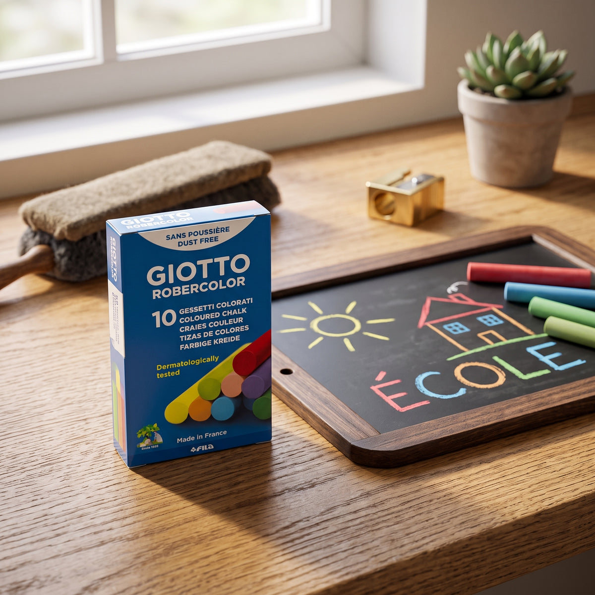 Craies de couleur Giotto Robercolor - Boîte de 10 Pièces