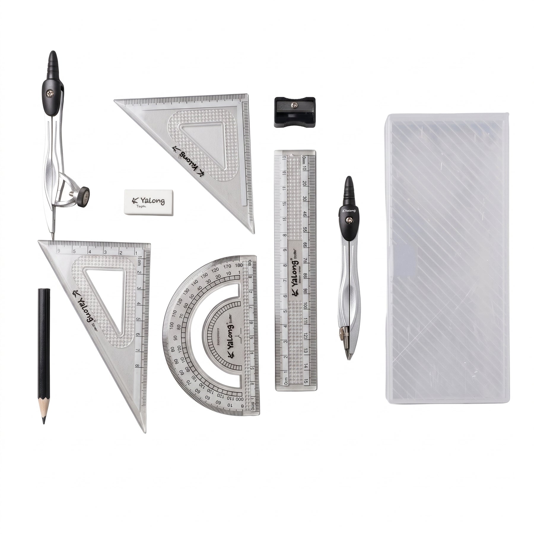 Coffret géométrie Yalong : Boîte Complète pour la Rentrée