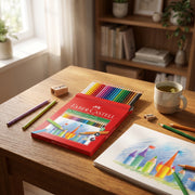 Crayons de Couleur Faber-Castell 24 Couleurs – Prise en Main Grip Confort