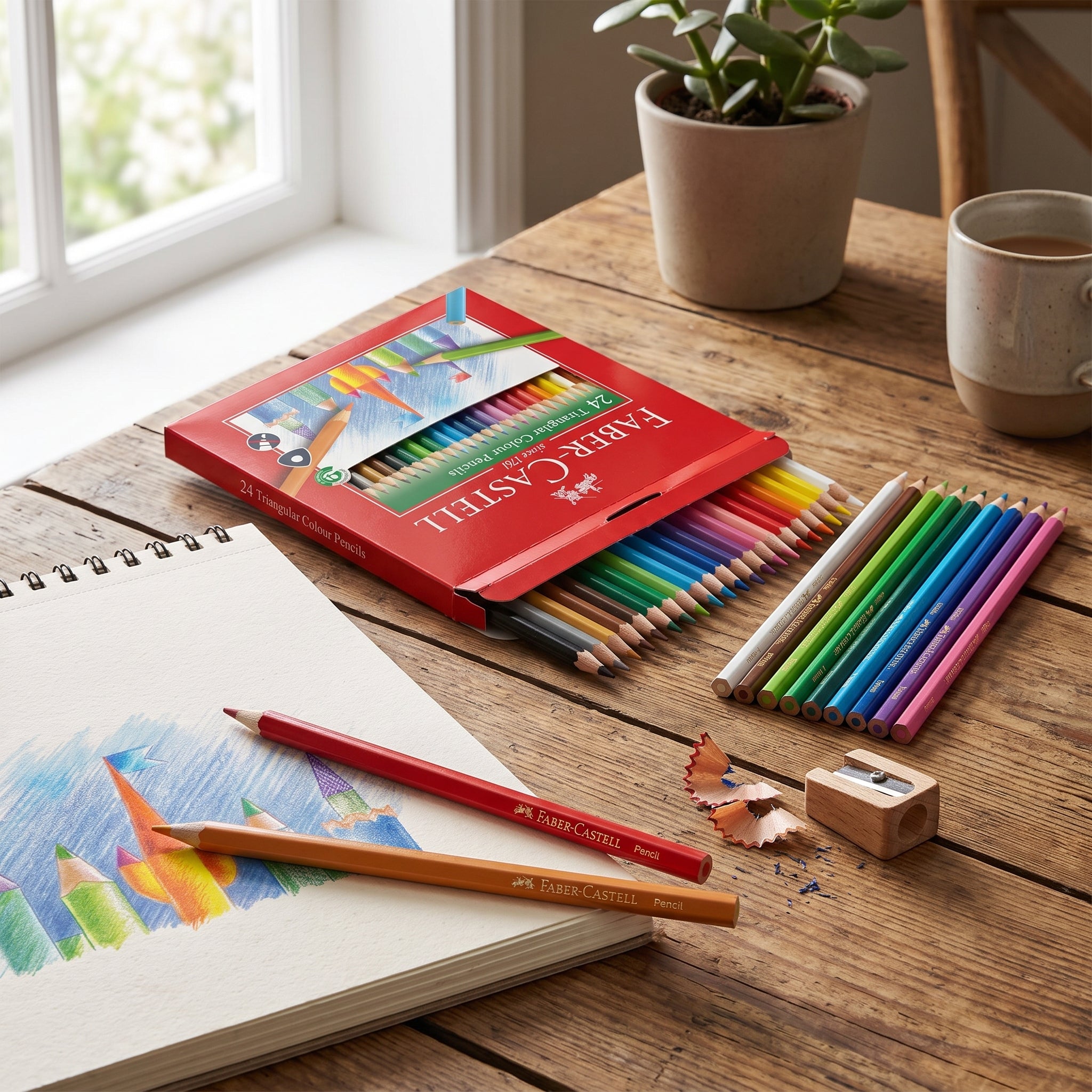 Crayons de Couleur Faber-Castell 24 Couleurs – Prise en Main Grip Confort Image secondaire du produit