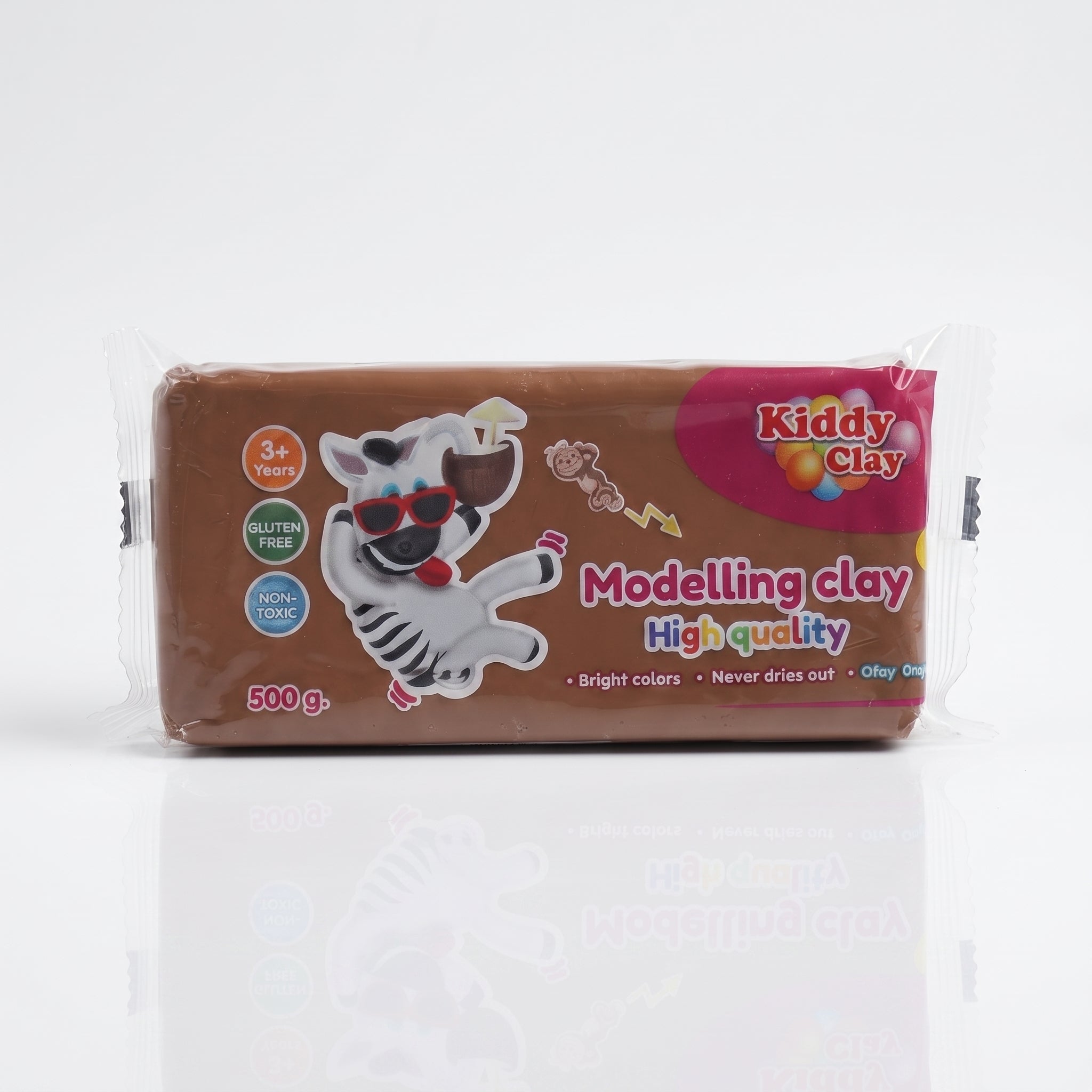 Pâte à Modeler Kiddy Clay - Bloc de 500g - Haute Qualité