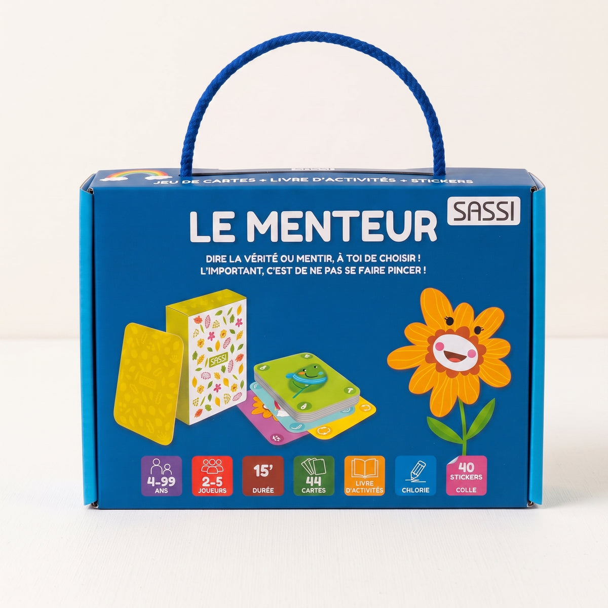 Coffret Jeu de Cartes Sassi : Le Super 7 Familles & Le Menteur