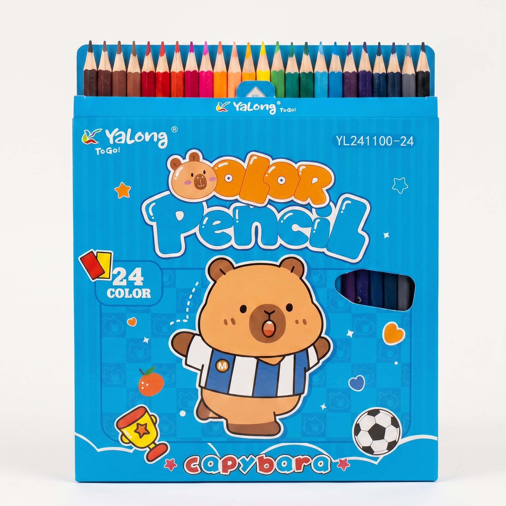 Crayons de Couleur 24 Couleurs Qualité Premium pour Dessin et Art Image principale du produit