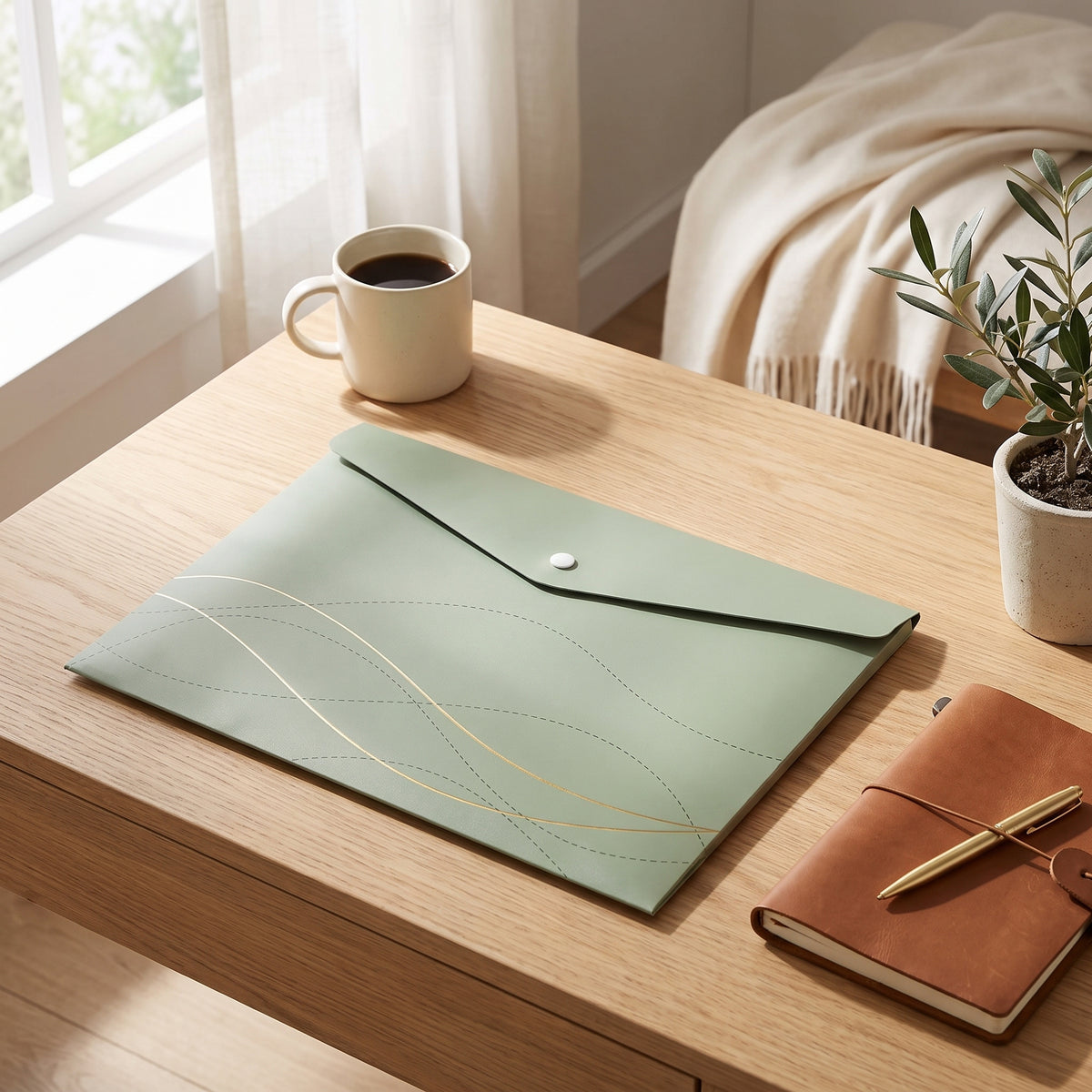 Pochette Porte-Documents Plastique – Rangement Pratique pour Cours et Dossiers