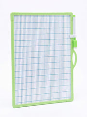 Ardoise Blanche Effaçable Double Face – Kit Complet avec Feutre et Brosse