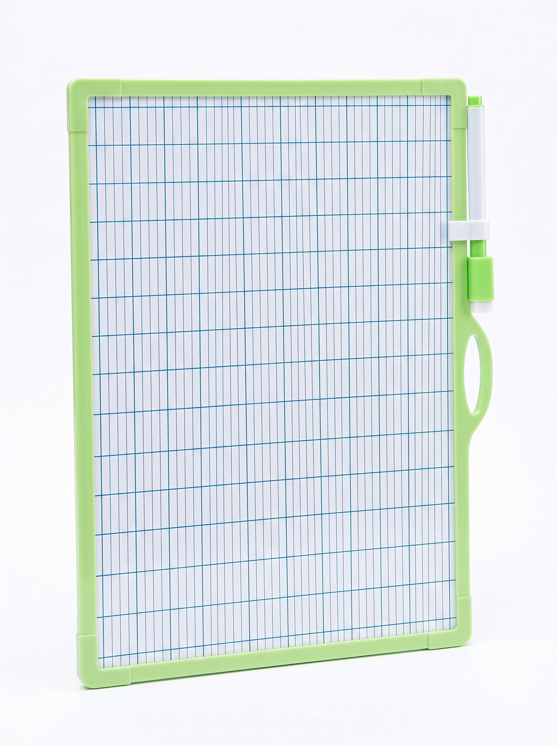 Ardoise Blanche Effaçable Double Face – Kit Complet avec Feutre et Brosse