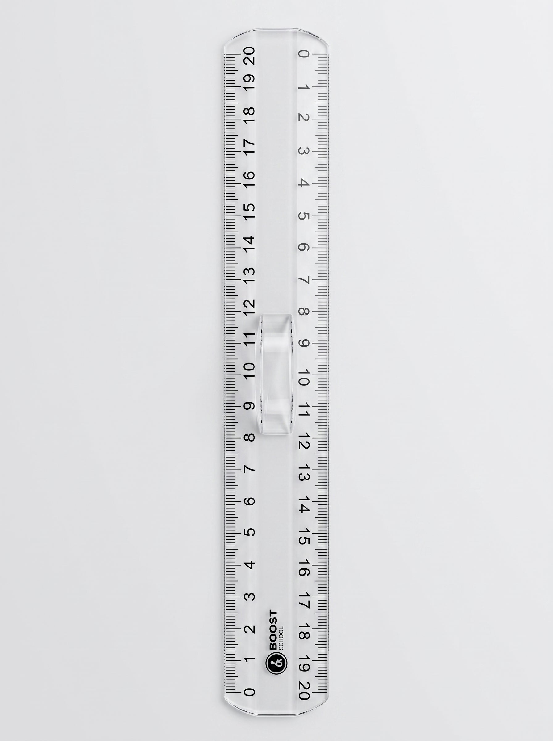 Règle cristal Boost School 20cm - Règle Plate Transparente