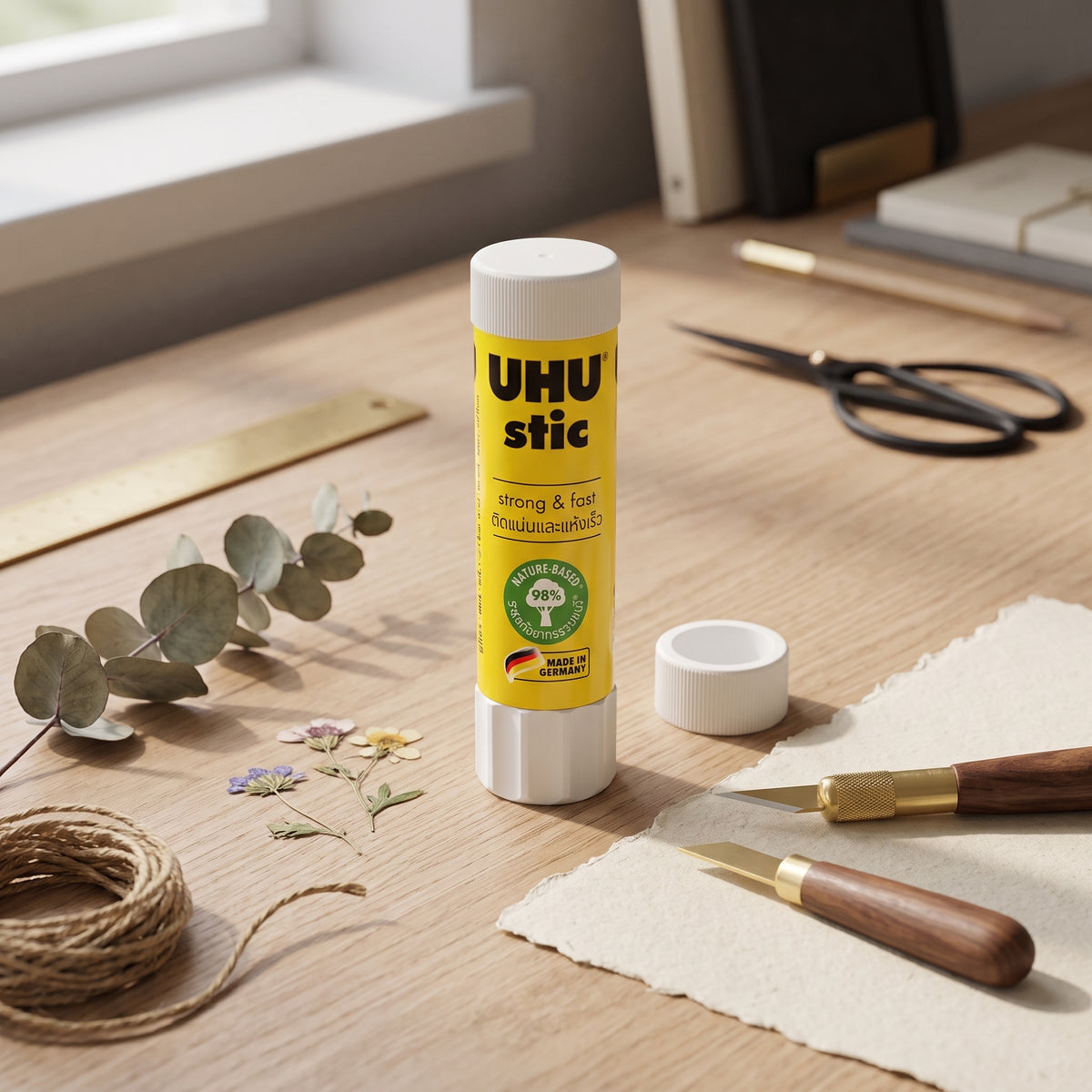 Colle stick UHU - Adhésif Multi-usages Papier et Carton