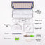 Kit de géométrie 8 pièces avec Pochette "To Go"