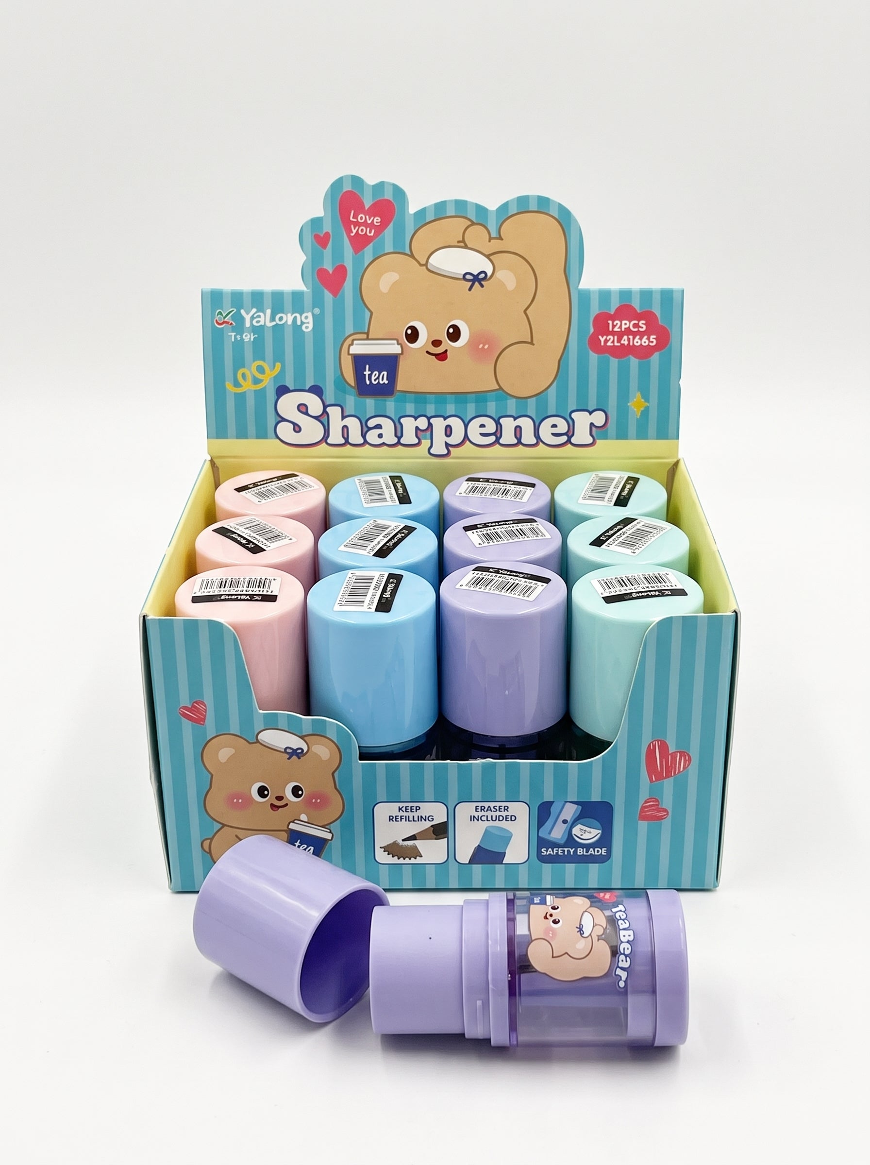 Gomme taille-crayon 1 usage Yalong To Go – Pratique pour l'école