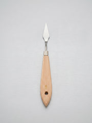 Couteau à palette métal et en bois professionnel pour peinture à l'huile