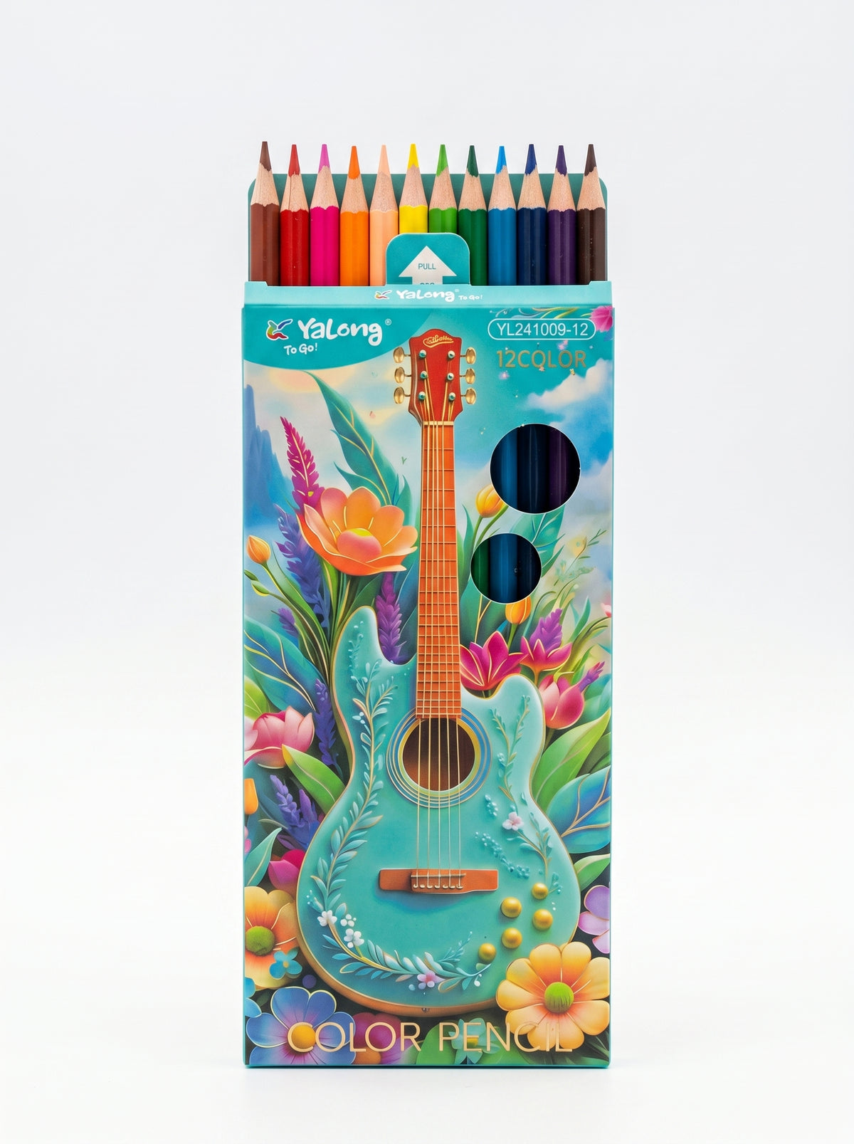 Crayons de couleur 12pcs Yalong - Papeterie et Coloriage