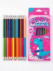 Crayons de couleur duo Yalong - 12 Pièces / 24 Couleurs pour le Dessin