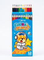 Crayons de couleur 12 pièces pour le Dessin Classique