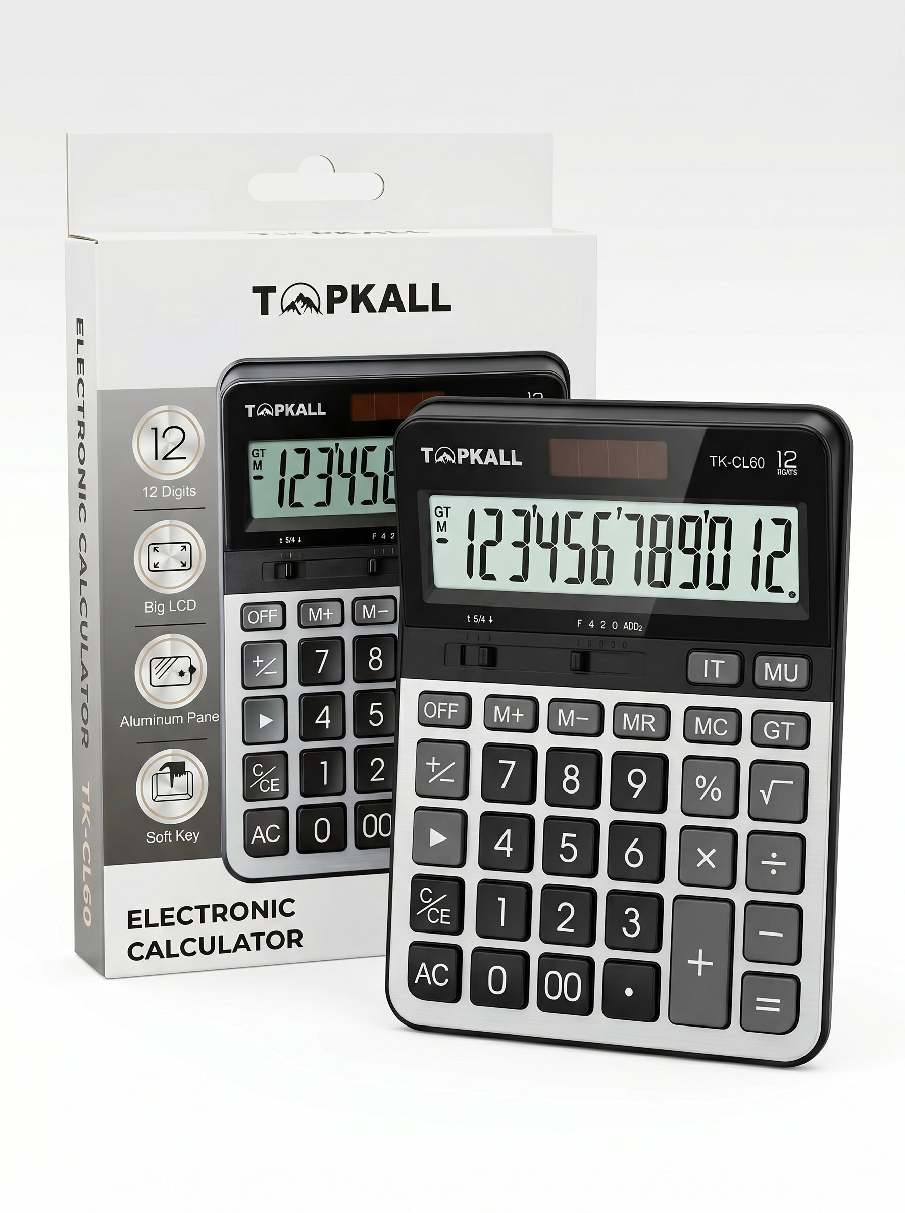 Calculatrice Electronique  TOPKALL12  Digits (Grand format) Image principale du produit