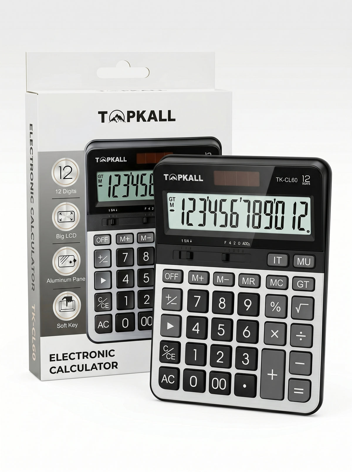 Calculatrice Electronique  TOPKALL12  Digits (Grand format)
