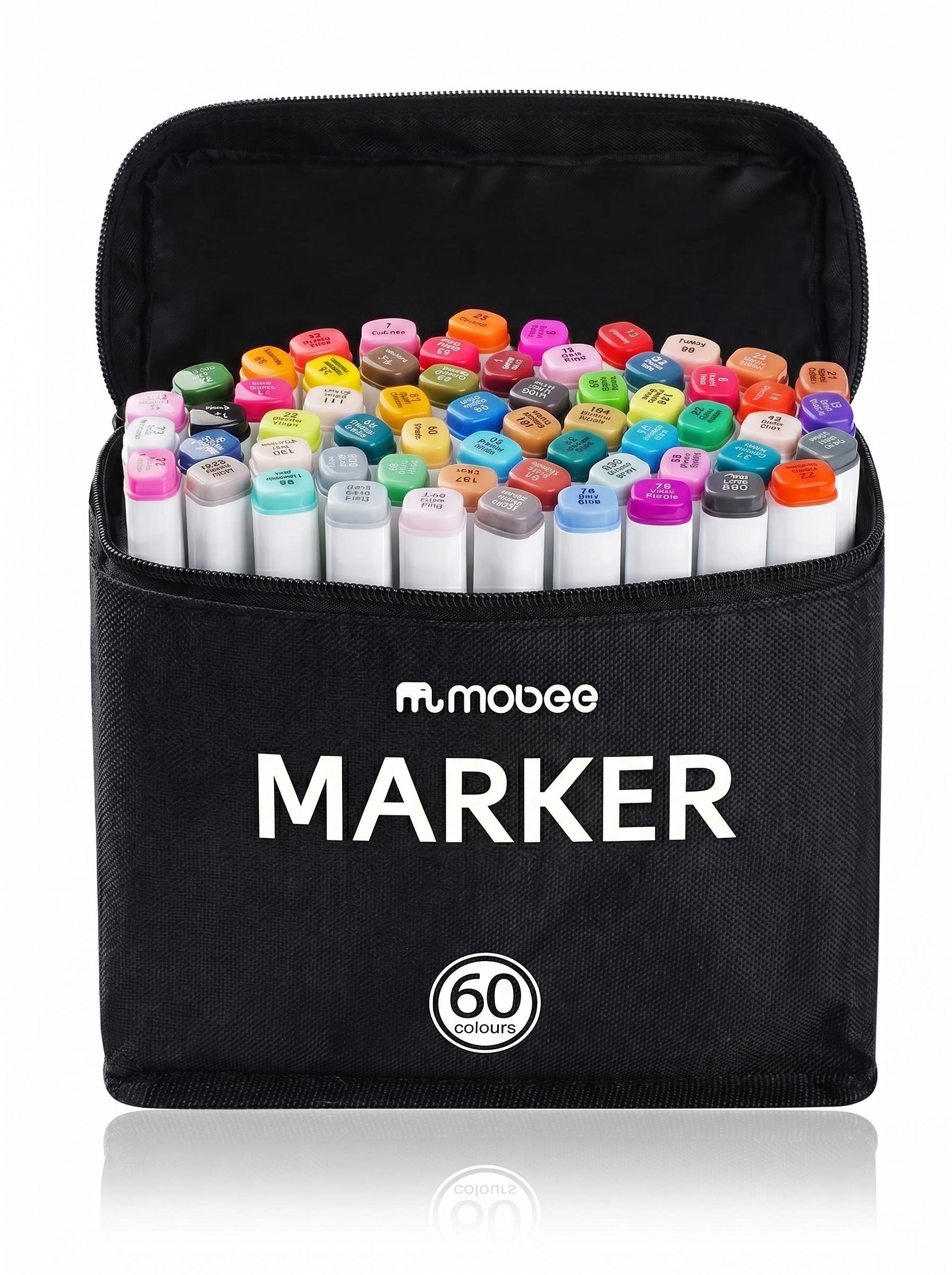Coffret feutres à alcool Mobee (30, 40, 60, 80 pièces) - L'excellence du dessin créatif