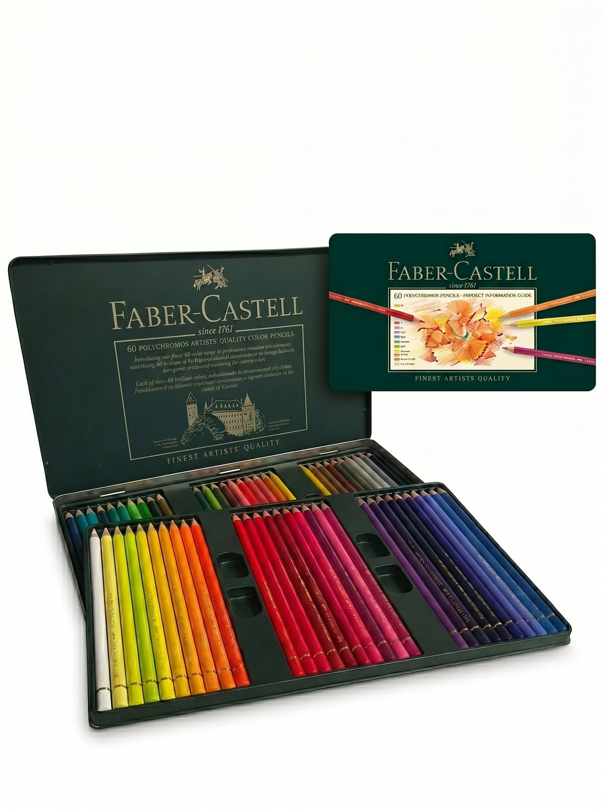 Crayons de couleur Polychromos Faber-Castell (36 et 60 pcs)