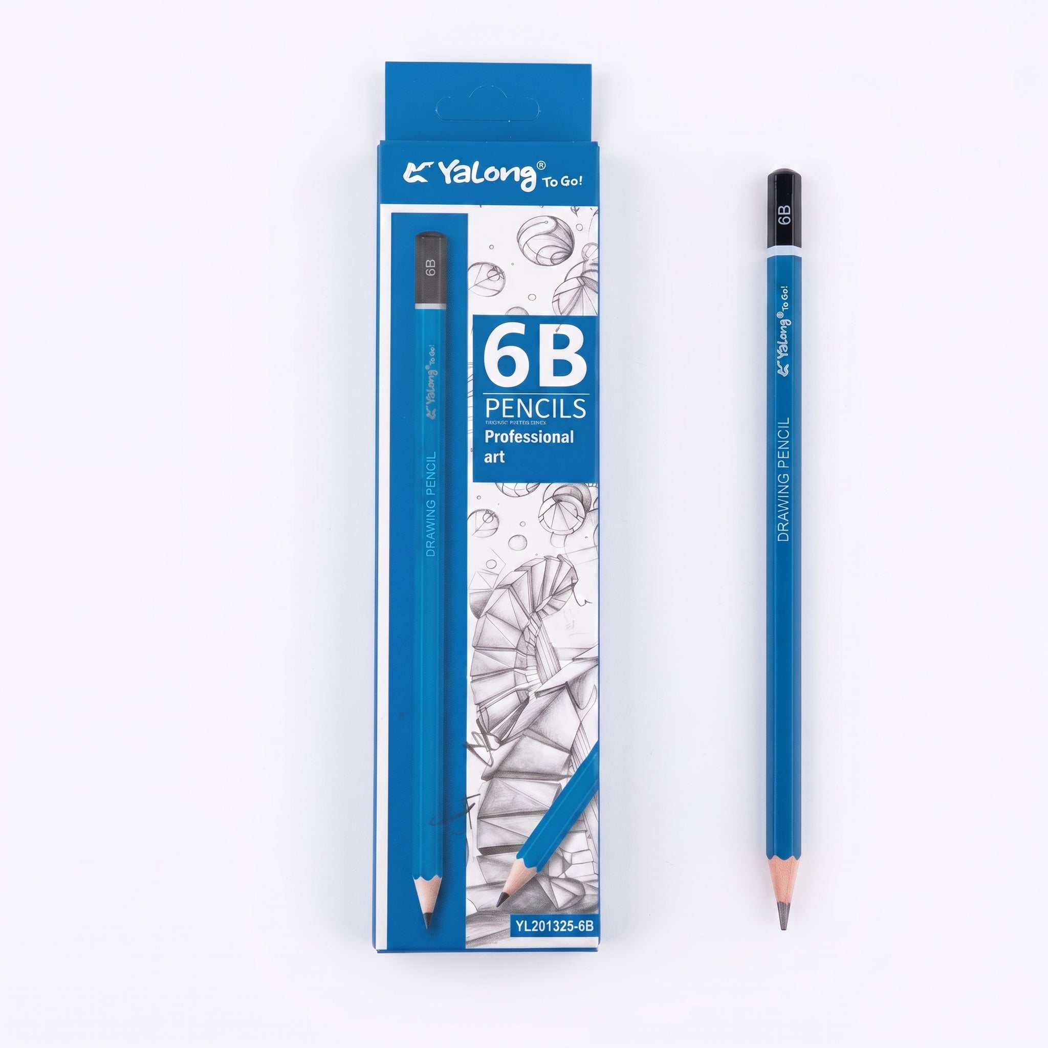 crayon noir dessin Yalong - Assortiment HB.B.B2. 3B.6B. B7.9B. 10B