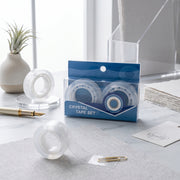 Pack de 2 Rubans Adhésifs Transparents – Haute Adhérence (12 mm x 20 Yards)